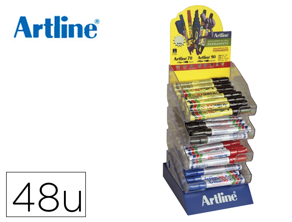 [48193] Rotulador artline -expositor de 48 unidades gamas ek-70-ek-90 surtidos