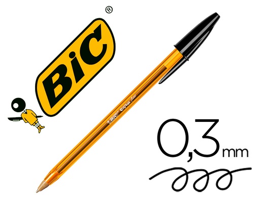 [44325] Boligrafo bic cristal punta fina negro