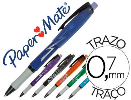 [43407] Boligrafo replay max fantasia colores surtidos con goma de borrar