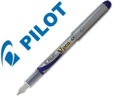 [43085] Pluma pilot v pen silver desechable azul svp-4ml