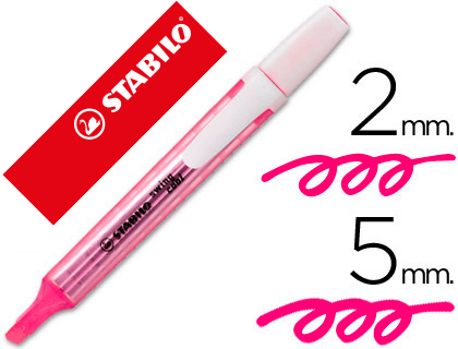 [39265] Rotulador stabilo marcador fluorescente swing cool rosa
