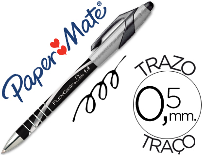 [38093] Boligrafo flexgrip elite retractil negro