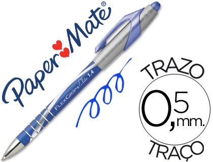[38092] Boligrafo flexgrip elite retractil azul