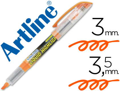 [38027] Rotulador artline fluorescente ek-640 naranja punta biselada