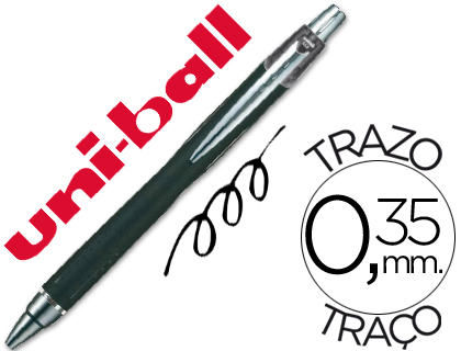 [36308] Boligrafo uni-ball jetstream sxn-210 retractil tinta hibrida color negro