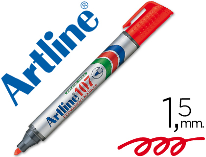 [26913] Rotulador artline marcador permanente 107 rojo punta redonda