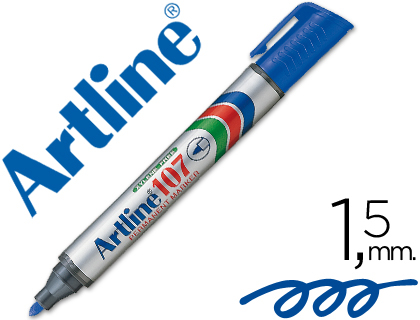 [26912] Rotulador artline marcador permanente 107 azul punta redonda