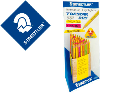 [24363] Lapices fluorescente staedtler top star expositor de 48 unidades colores surtidos