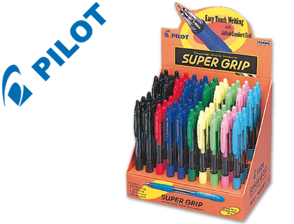 [23166] Boligrafo pilot super grip expositor de 60 unidades