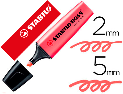 [22765] Rotulador stabilo boss fluorescente 70 rojo
