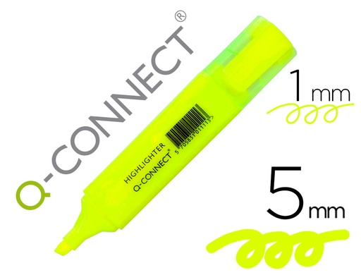 [21768] Rotulador q-connect fluorescente amarillo punta biselada