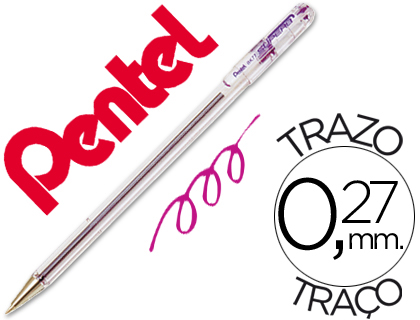 [21638] Boligrafo pentel bk-77 v violeta