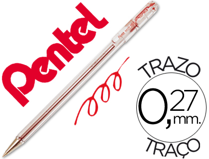 [21634] Boligrafo pentel bk-77 b rojo