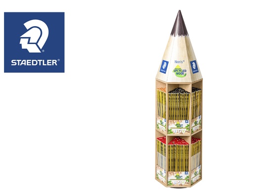 [19253] Lapices de grafito staedtler noris 120 expositor giratorio forma lapiz de 48 docenas graduaciones surtidas