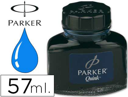 [16500] Tinta estilografica parker azul permanente bote 57 ml
