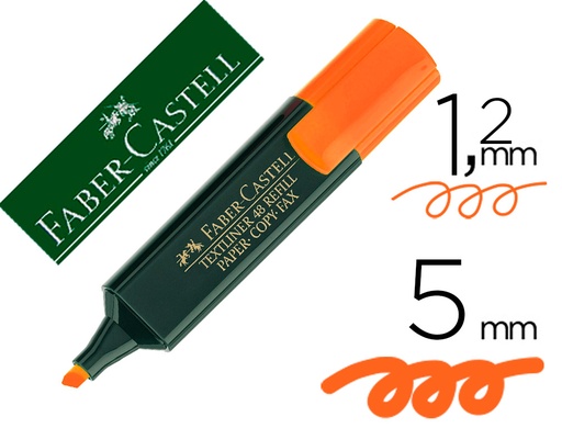 [9610] Rotulador faber fluorescente 48-15 naranja