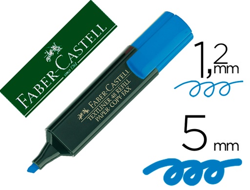 [9607] Rotulador faber fluorescente 48-51 azul