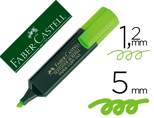 [9606] Rotulador faber fluorescente 48-63 verde