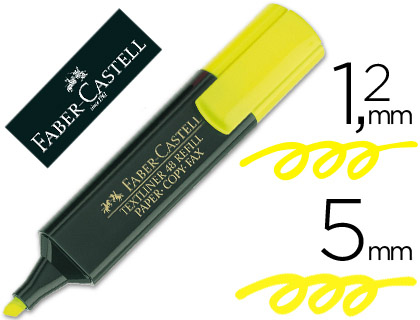 [7353] Rotulador faber fluorescente 48-07 amarillo