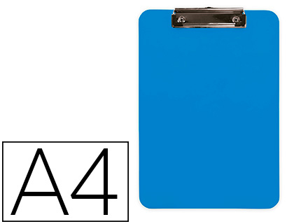 [None] Portanotas q-connect plastico din a4 celeste 2,5mm