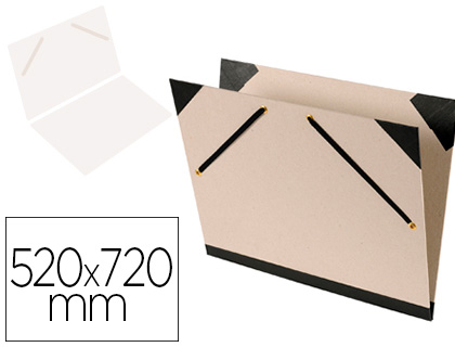 [None] Carpeta dibujo canson brut 52x72 cm con gomas color gris