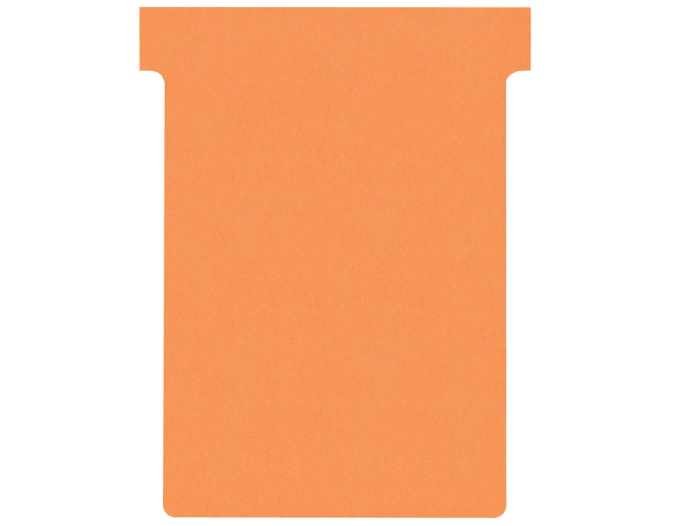 [241203] Ficha t para plannings nobo indice 3 cartulina 170 gr color naranja pack de 100 unidades
