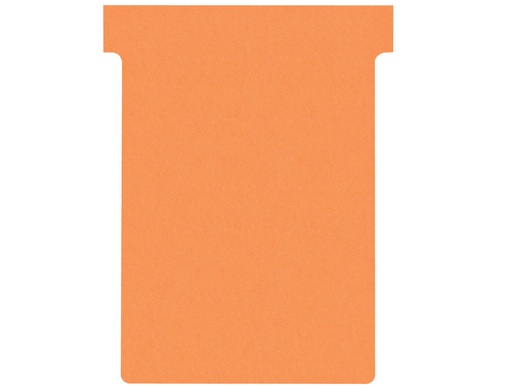 [241203] Ficha t para plannings nobo indice 3 cartulina 170 gr color naranja pack de 100 unidades