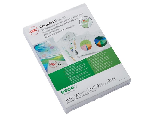 [241116] Bolsa de plastificar gbc din a4 2x175 micras caja de 100 unidades