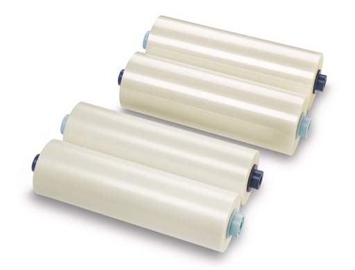 [241085] Repuesto para plastificadora gbc 305mm x 75mt 75 mc pack 1 bobina brillo + 1 bobina mate