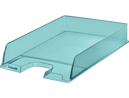 [153824] Bandeja sobremesa esselte plastico colour ice color azul 254x61x350 mm