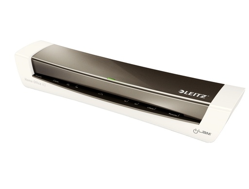 [63028] Plastificadora leitz ilam home office din a3 con 2 rodillos hasta 125 mc color gris