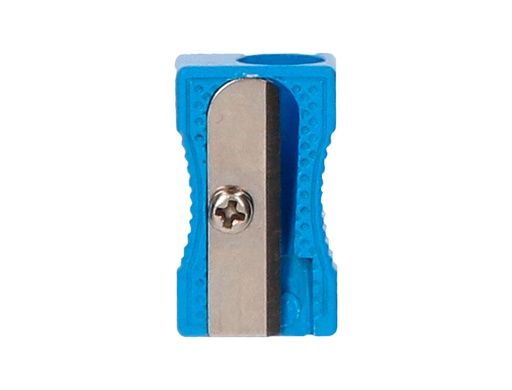 [163442] Sacapuntas liderpapel metalico cuña 1 uso color azul
