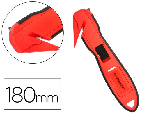 [169925] Cuter q-connect plastico ancho de seguridad para evitar cortes cuchilla 18 mm xd-g03 blister 1 unidad
