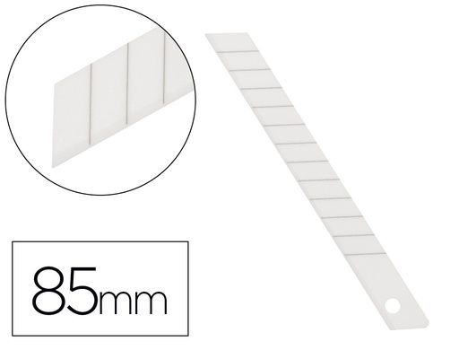 [169924] Repuesto cuter q-connect metalico estrecho para modelo kf14388 cuchilla ceramica 9 mm blister 6 unidades
