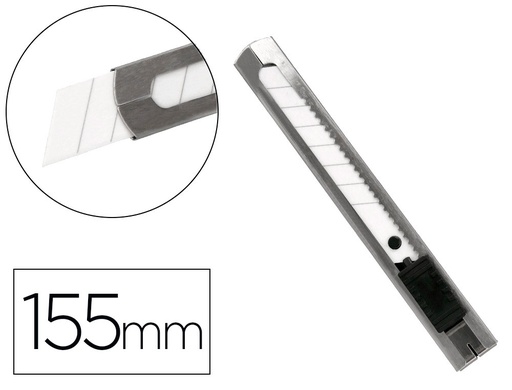 [169921] Cuter q-connect metalico ancho cuchilla ceramica 18 mm xd- c78 con clip blister 1 unidad