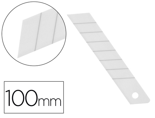 [156178] Repuesto cuter q-connect ancho para modelos kf17106/kf14387 cuchilla ceramica 18 mm blister 5 unidades