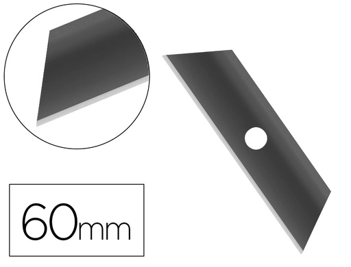 [155111] Repuesto cuter q-connect ancho para modelo kf14624 cuchilla 18 mm blister 5 unidades