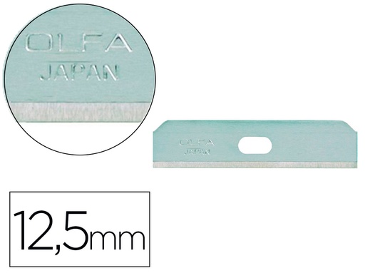 [154300] Repuesto cuter olfa ancho 12,5 mm blister de 10 unidades para cuter seguridad sk-7