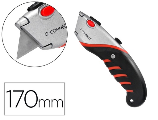 [77855] Cuter q-connect metalico ancho aleacion de aluminio - 2 cuchillas de repuesto - cuchilla 19 mm xd-8300 blister 1 unida