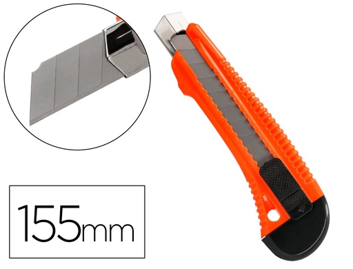[25826] Cuter q-connect plastico ancho retractil cuchilla 18 mm xd-38 blister 1 unidad