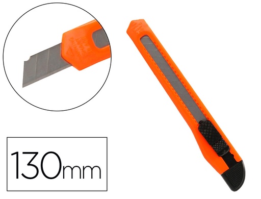 [8748] Cuter q-connect plastico estrecho cuchilla 9 mm xd-05 blister 1 unidad