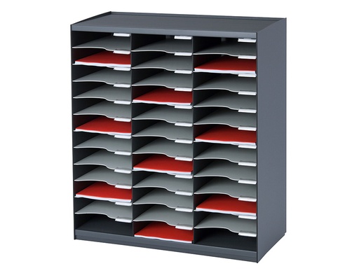 [167753] Modulo paperflow monobloques 36 casillas color antracita/gris