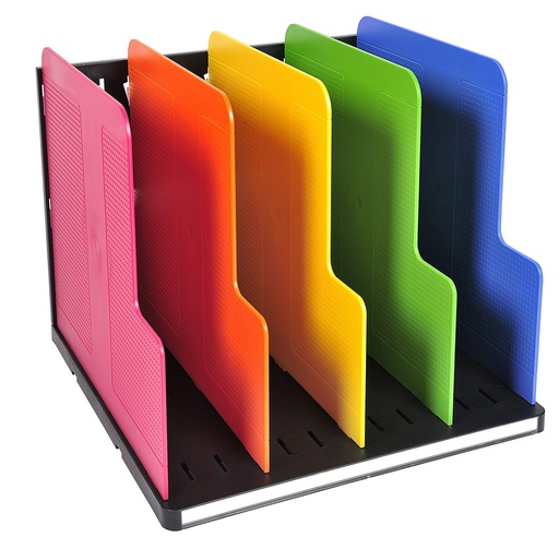 [156057] Organizador de armario exacompta modulotop negro multicolor vertical 5 compartimentos 300x288x255 mm