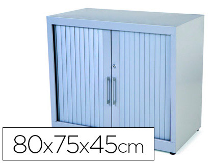 [150655] Armario metalico rocada dos puertas tipo persiana incluye una balda serie store 80x70x45 cm acabado ac00