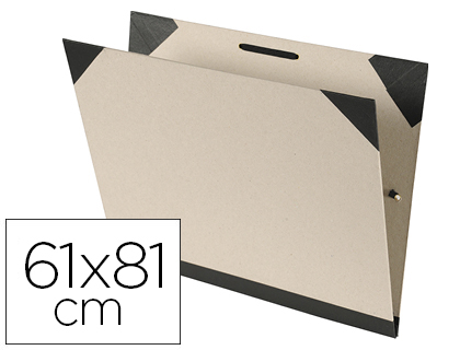 [153608] Carpeta dibujo canson brut 61x81 cm con gomas color kraftclaro