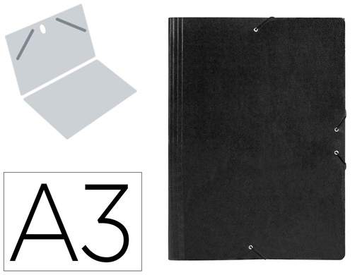 [27149] Carpeta planos liderpapel a3 carton gofrado n 12 negro