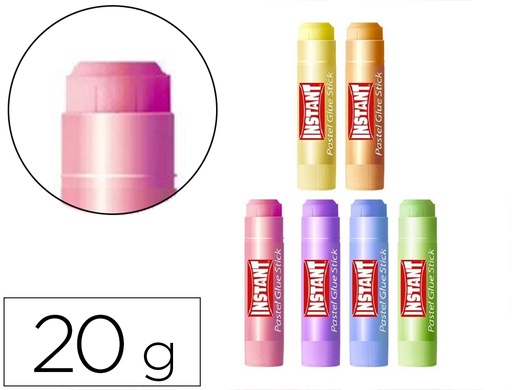 [167379] Pegamento en barra instant colores pastel 20 gr