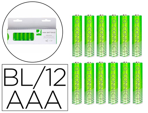 [171709] Pila q-connect alcalina aaa blister con 12 unidades
