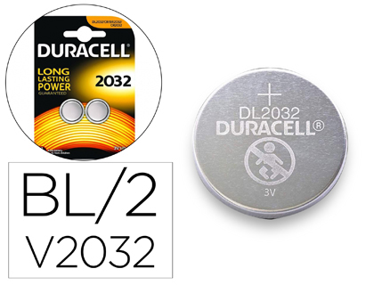 [156579] Pila duracell alcalina boton cr2032 blister 2 unidades