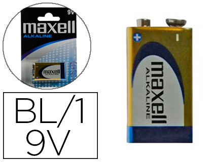 [151128] Pila maxell alcalina 9v lr09 blister de 1 unidad